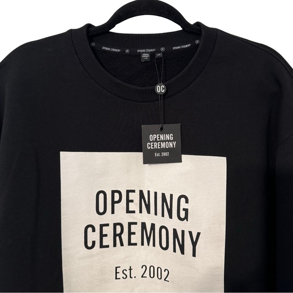 ⚫️⚪️ Opening Ceremony Unisex Cut Off Boxy Logo Sweater - Picture 6 of 9